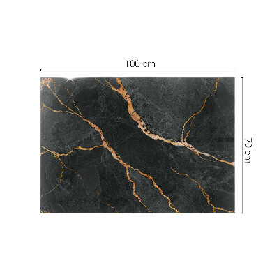 Tafelblad van glas Marmeren aderen in ontwerp