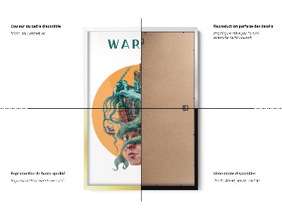 Schilderij met zwarte lijst Warschau