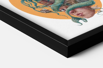 Schilderij met zwarte lijst Warschau