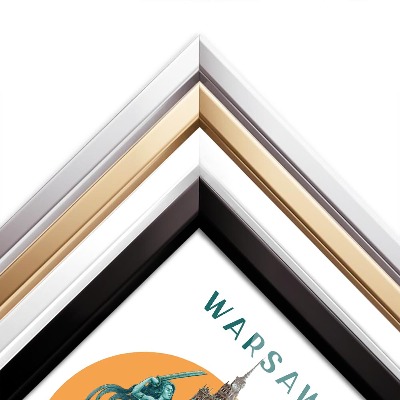 Schilderij met zwarte lijst Warschau