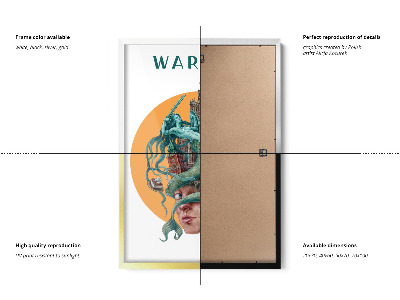 Schilderij met zwarte lijst Warschau