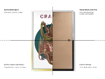 Schilderij met zwarte lijst Krakau