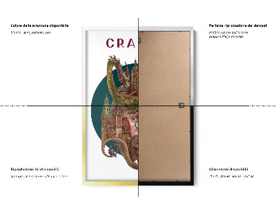 Schilderij met zwarte lijst Krakau