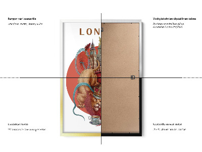 Schilderij met zwarte lijst Londen