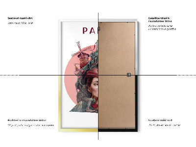 Schilderij met zwarte lijst Parijs