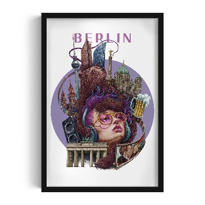 Schilderij met zwarte lijst Berlijn