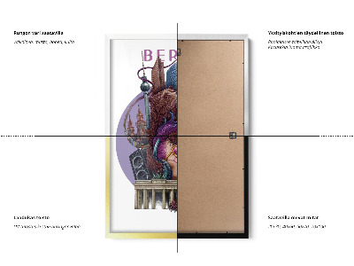 Schilderij met zwarte lijst Berlijn