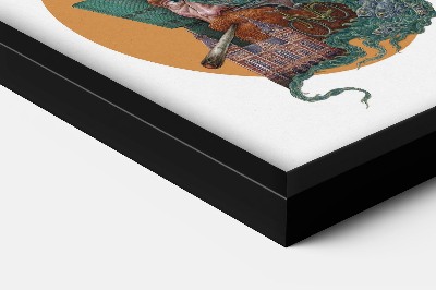 Schilderij met zwarte lijst Amsterdam