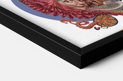 Schilderij met zwarte lijst Barcelona