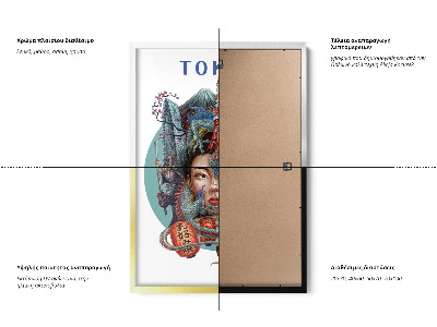 Schilderij met zwarte lijst Tokio