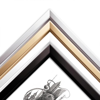 Schilderij met zwarte lijst Berlijn Zwart-Wit