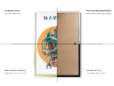 Schilderij met witte lijst Warschau