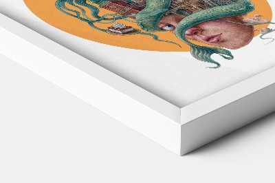 Schilderij met witte lijst Warschau