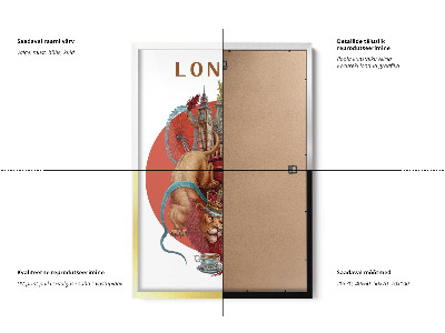 Schilderij met witte lijst Londen