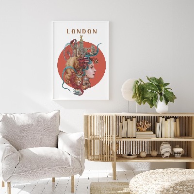 Schilderij met witte lijst Londen