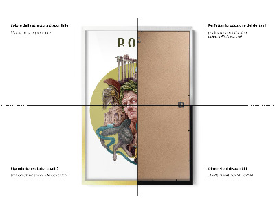 Schilderij met witte lijst Rome