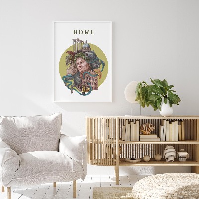 Schilderij met witte lijst Rome