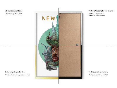 Schilderij met witte lijst New York