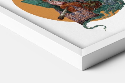 Schilderij met witte lijst Amsterdam