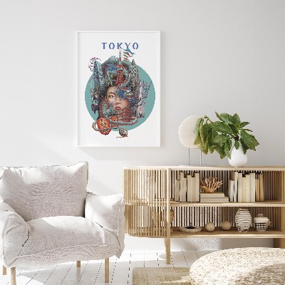 Schilderij met witte lijst Tokio