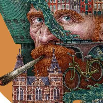 Schilderij Amsterdam