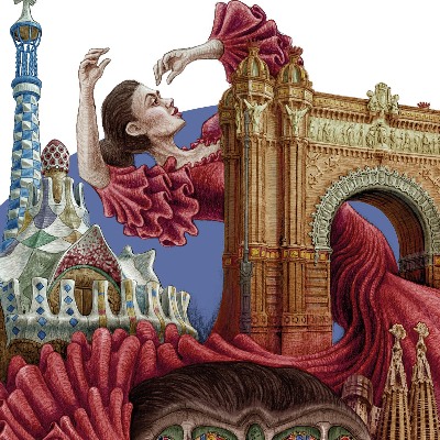 Schilderij Barcelona