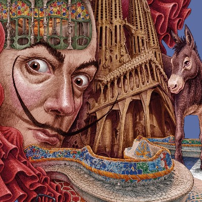 Schilderij Barcelona