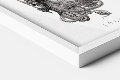 Schilderij met witte lijst Tokio Zwart-Wit