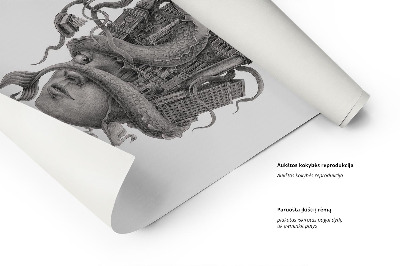 Schilderij Warschau Zwart-Wit