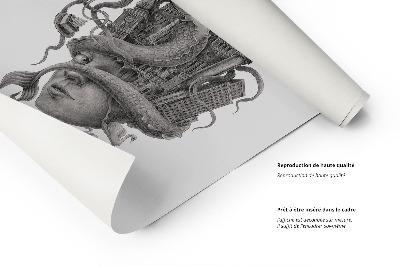 Schilderij Warschau Zwart-Wit