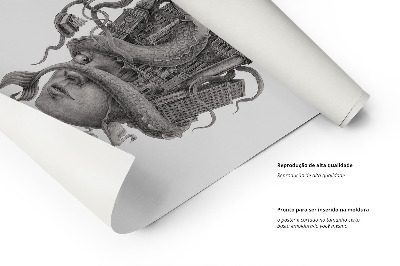 Schilderij Warschau Zwart-Wit