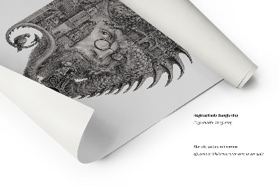 Schilderij Krakau Zwart-Wit