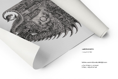 Schilderij Krakau Zwart-Wit