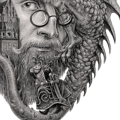 Schilderij Krakau Zwart-Wit