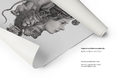 Schilderij Londen Zwart-Wit