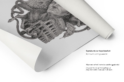 Schilderij Rome Zwart-Wit