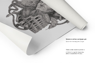 Schilderij Rome Zwart-Wit