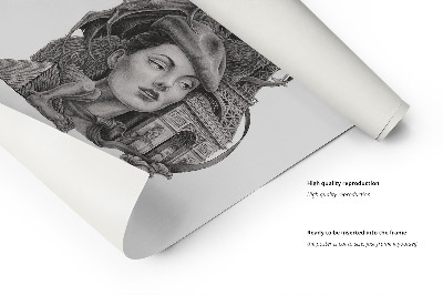 Schilderij Parijs Zwart-Wit