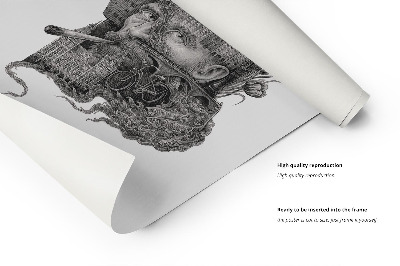 Schilderij Amsterdam Zwart-Wit