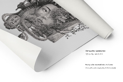 Schilderij Tokio Zwart-Wit