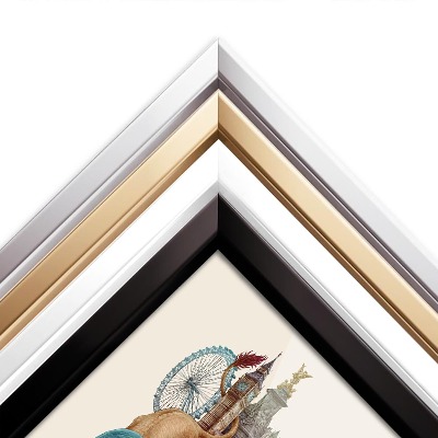 Schilderij met witte lijst Londen Vintage