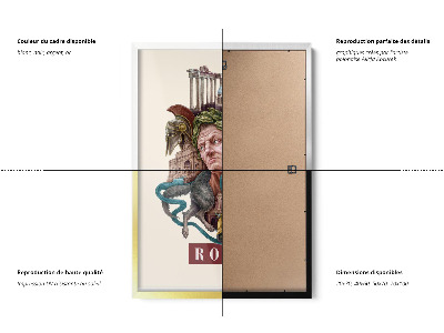 Schilderij met witte lijst Rome Vintage