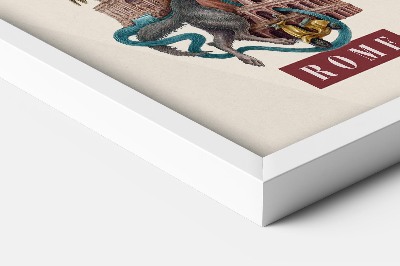 Schilderij met witte lijst Rome Vintage