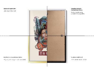 Schilderij met witte lijst Tokio Vintage