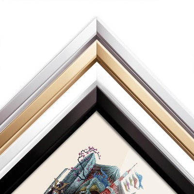 Schilderij met witte lijst Tokio Vintage