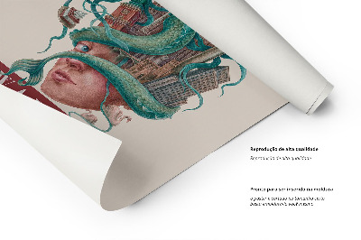 Schilderij Warschau Vintage