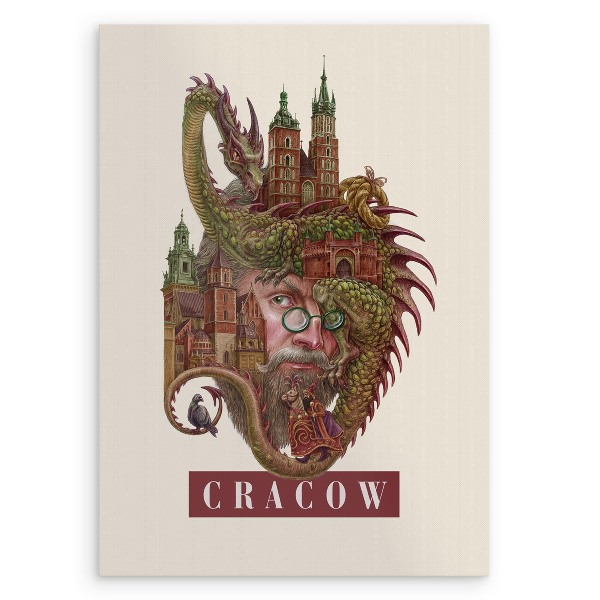 Schilderij Krakau Vintage
