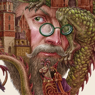 Schilderij Krakau Vintage