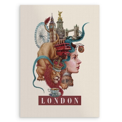 Schilderij Londen Vintage