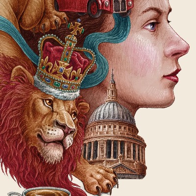 Schilderij Londen Vintage